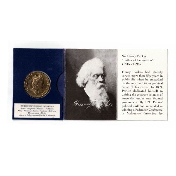 1996 $1 S Mintmark Sir Henry Parkes - Father Of Federation Uncirculated