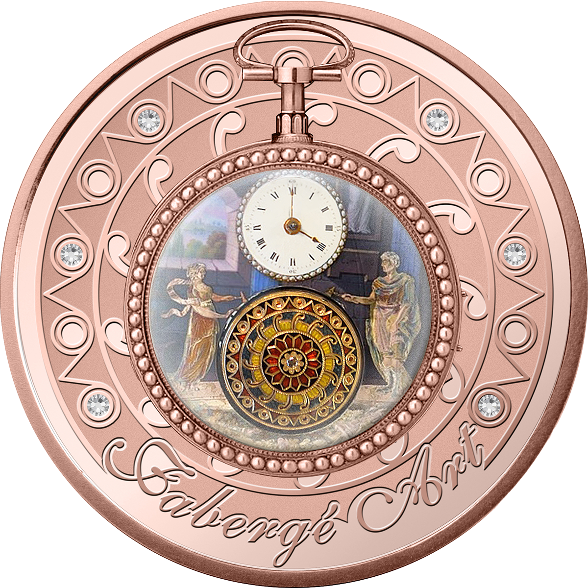2023 Faberge Art -Pocket Watch 1oz Silver