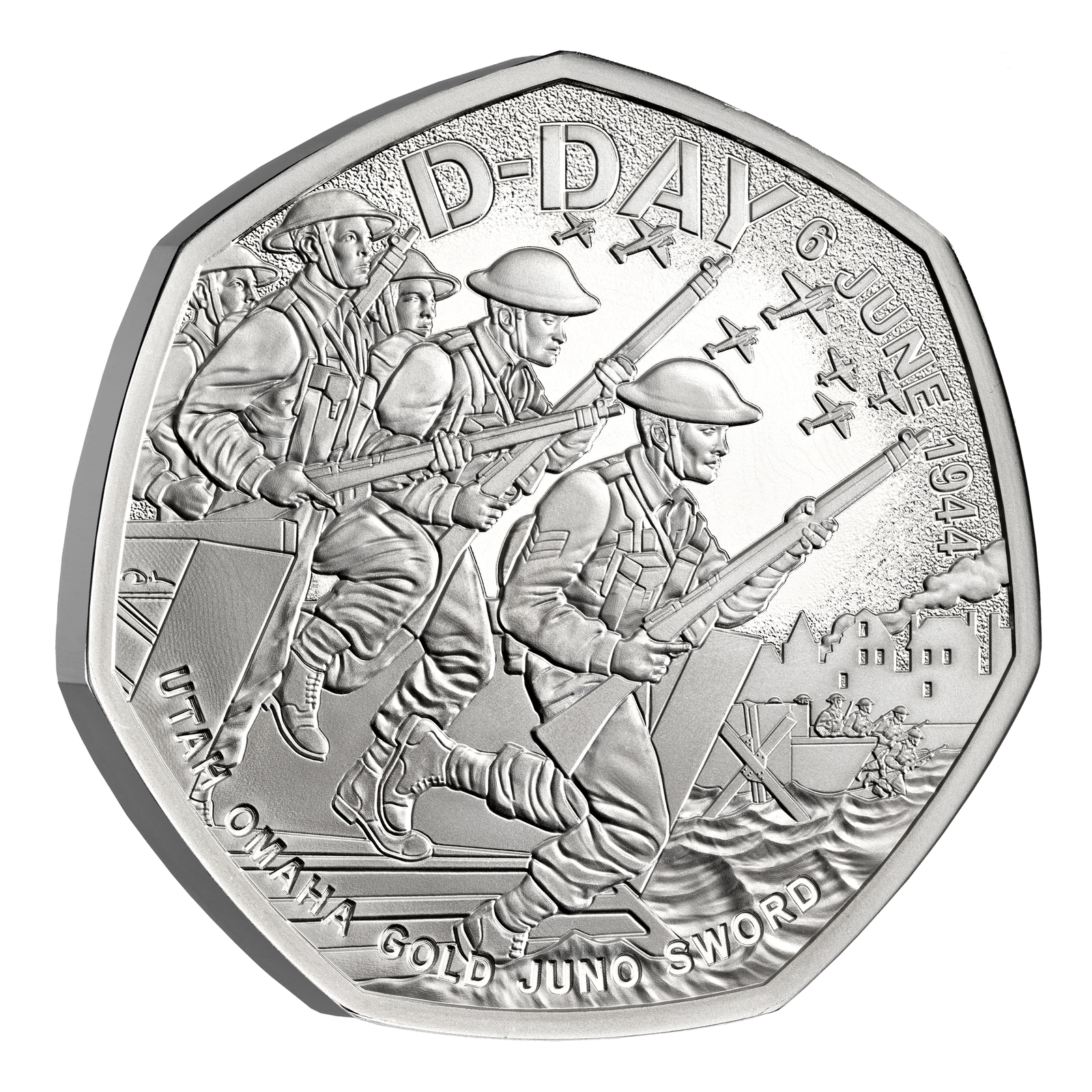 2024 D-Day UK 50p Silver Proof Coin