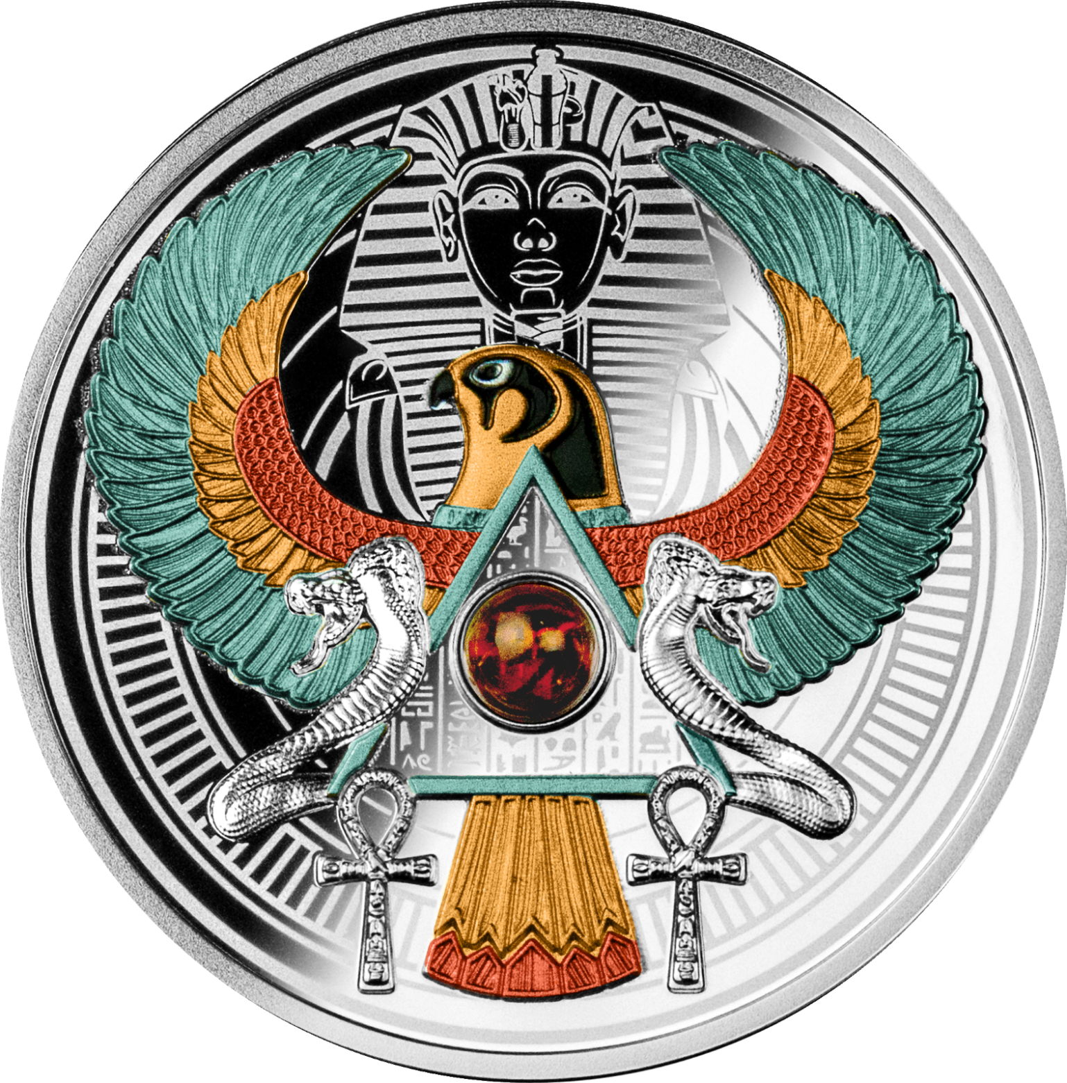 2024 Falcon of Tutankhamun 17.50g Silver Proof Coin