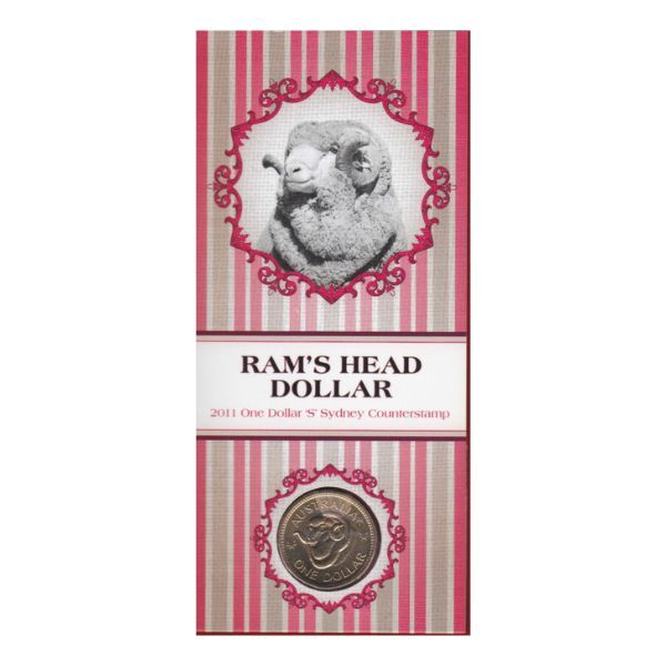 2011 $1 Ram's Head Dollar 'S' Counterstamp UNC