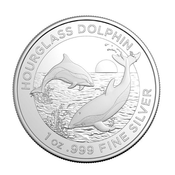 2024 $1 Australian Dolphin Series- Hourglass Dolphin 1oz Fine Silver Investment Coin