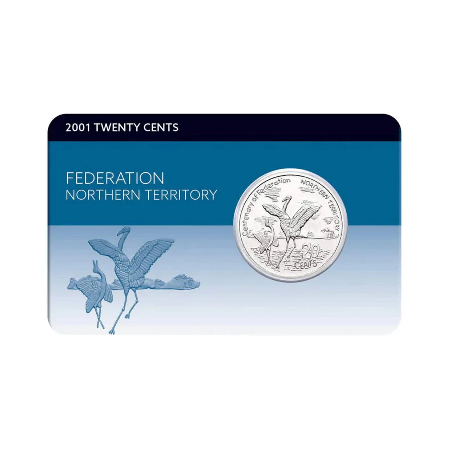 2001 20c Centenary of Federation Northern Territory Cu-Ni Coin Pack