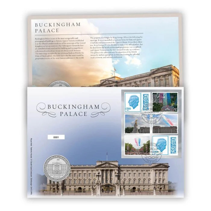 2024 £5 Buckingham Palace Brilliant Uncirculated Coin Cover