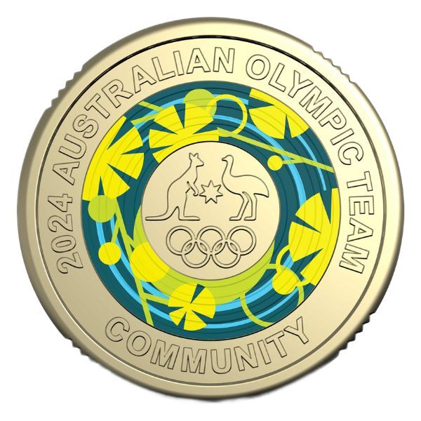 2024 Australian Paris Olympic Team $2 Coloured Uncirculated Three-Coin Set