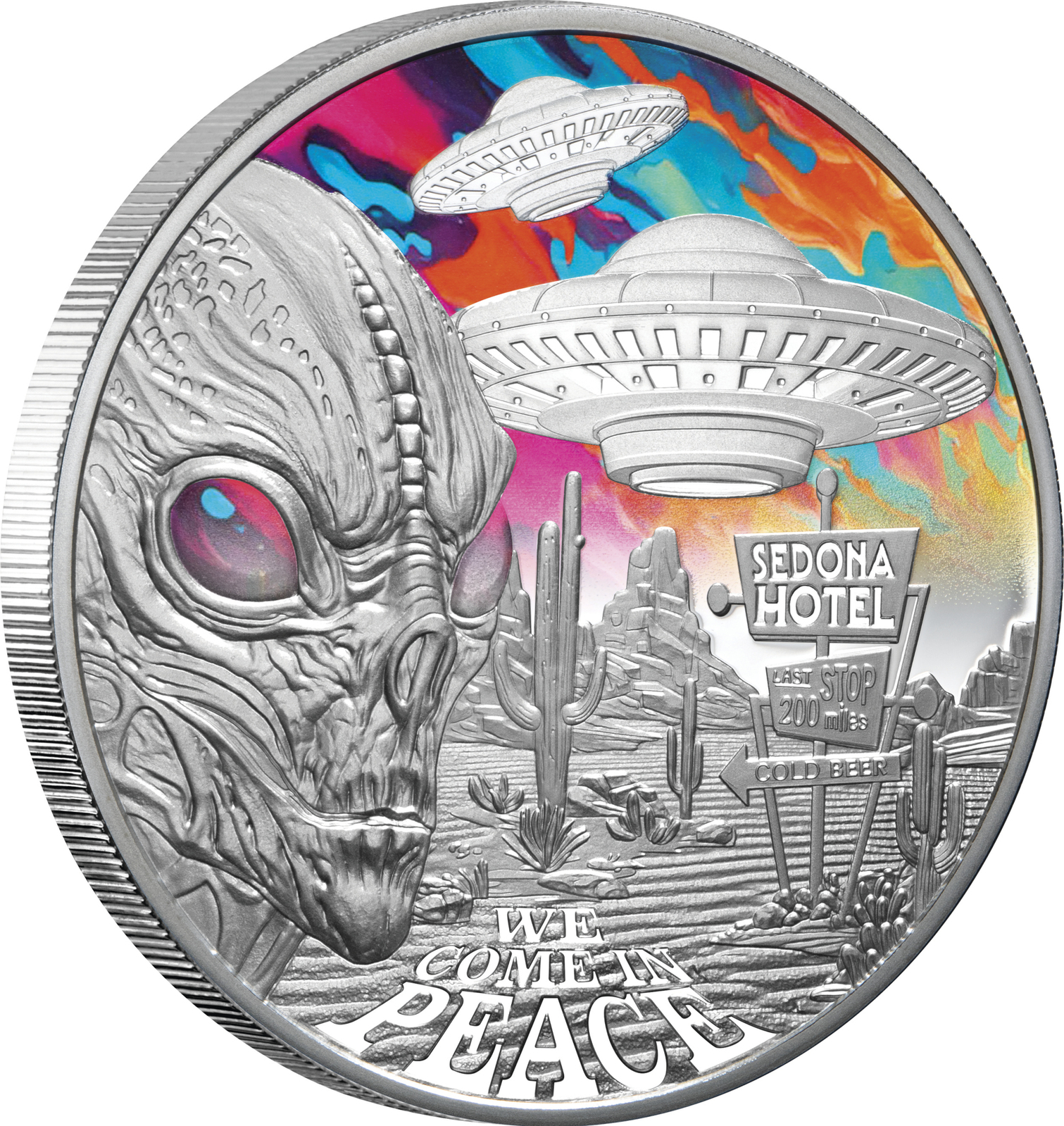 2024 $1 Alien Encounters 1oz Silver Proof Coin