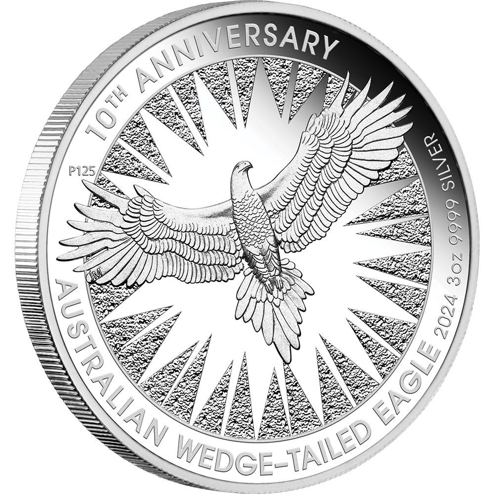 2024 Australian Wedge-tailed Eagle 10th Anniversary 3oz Silver Proof Coin