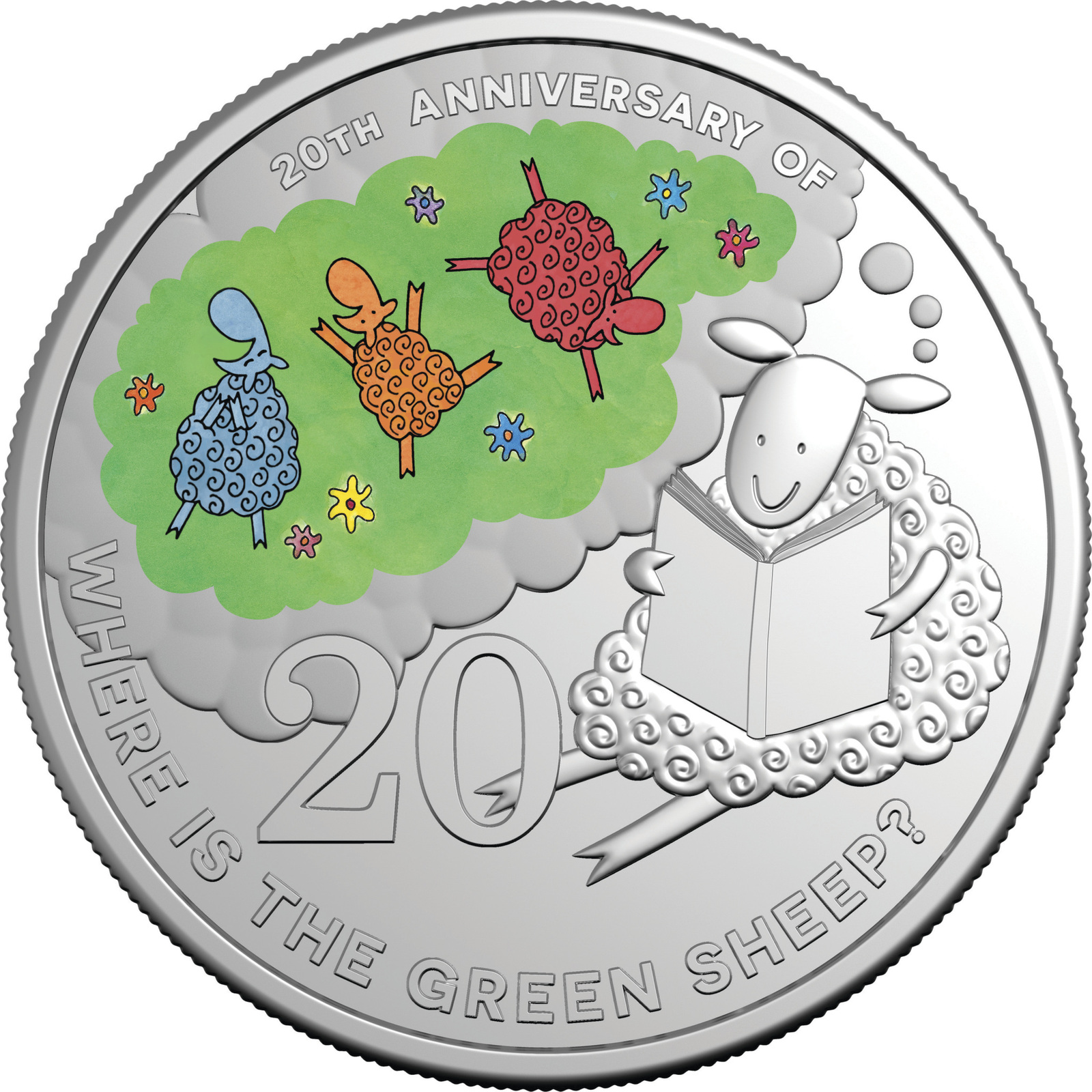 2024 20c 20th Anniversary of Where is the Green Sheep? Coin in Card