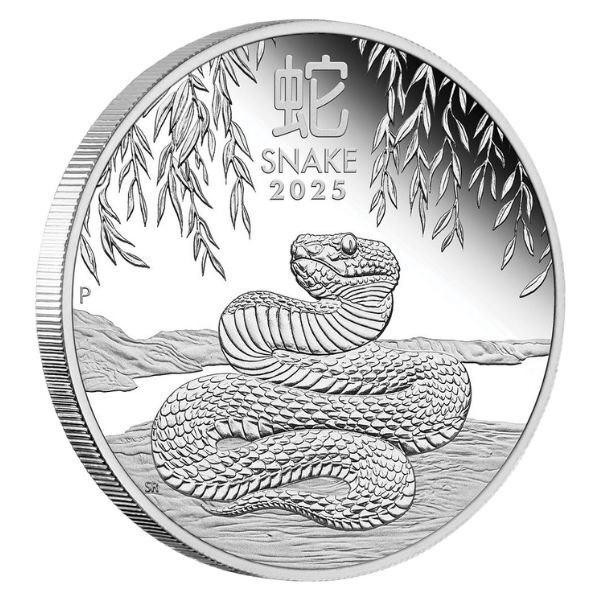 2025 Australian Lunar Series III Year of the Snake 1oz Silver Proof Coin