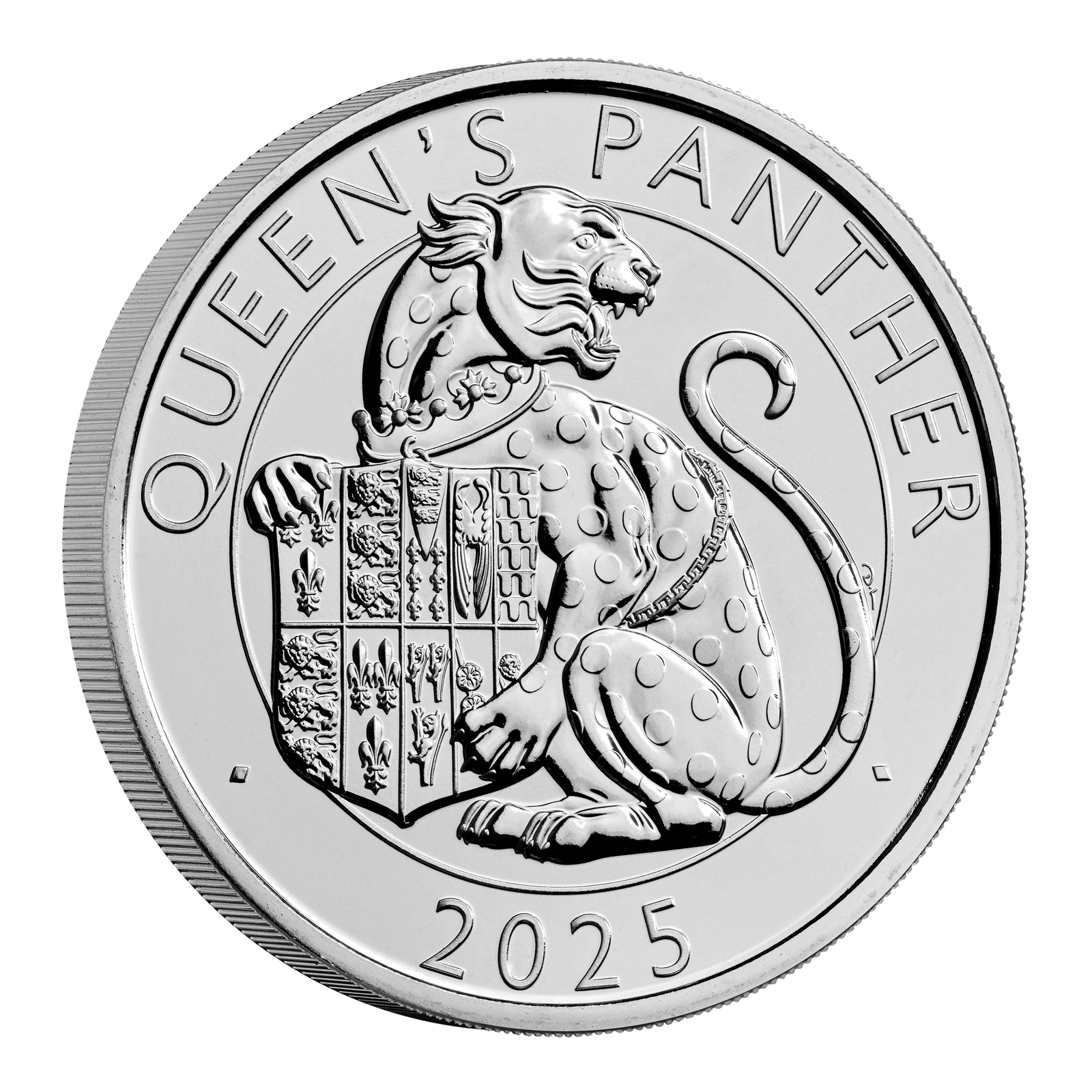 2025 £5 The Royal Tudor Beasts The Queen's Panther UK BUNC 