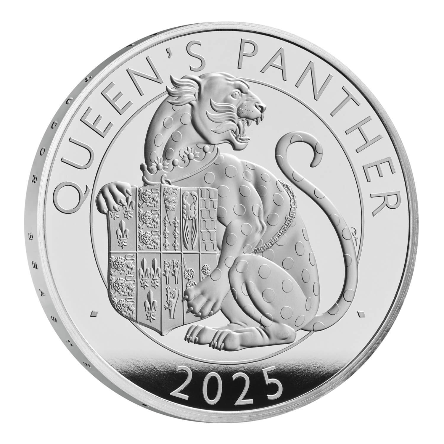 2025 £2 The Royal Tudor Beasts The Queen's Panther UK 1oz Silver Proof Coin