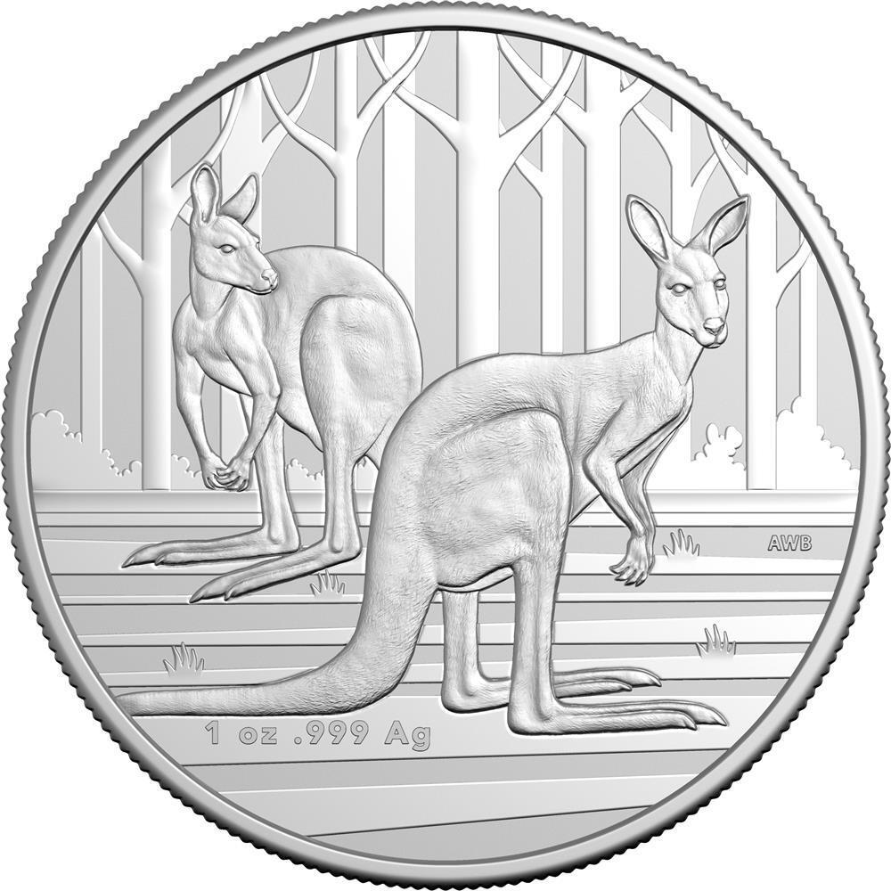 2024 $1 Kangaroo 1 oz Fine Silver Bullion Coin