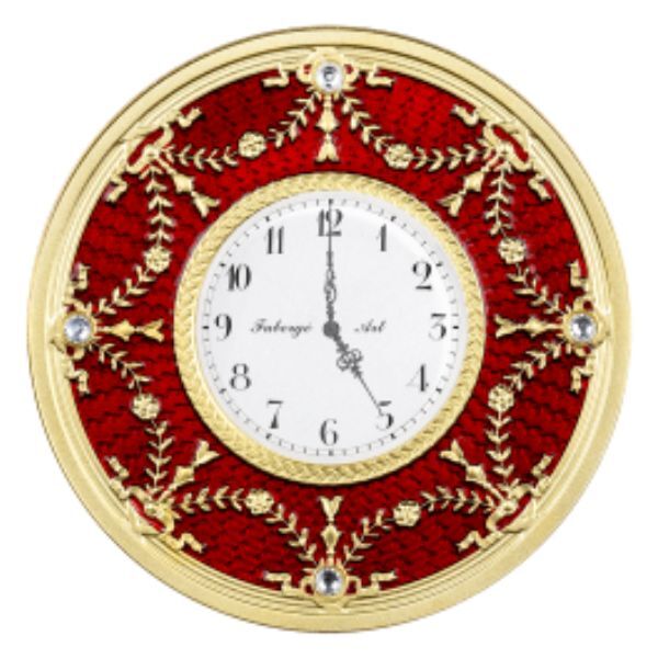 2024 Art of Faberge - Red Table Clock 1oz Silver Proof Coin