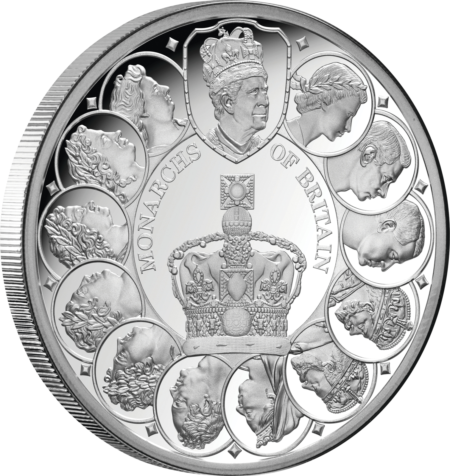 2024 $1 Monarchs of Britain 1 Oz Silver Proof Coin