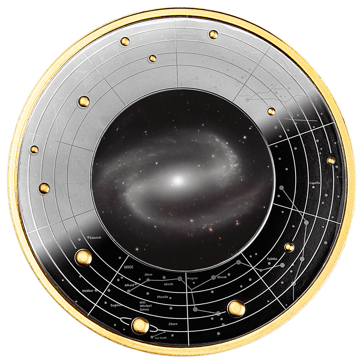 2024 Galaxies Series - Messier 100NGC 17.50g Silver Proof Coin