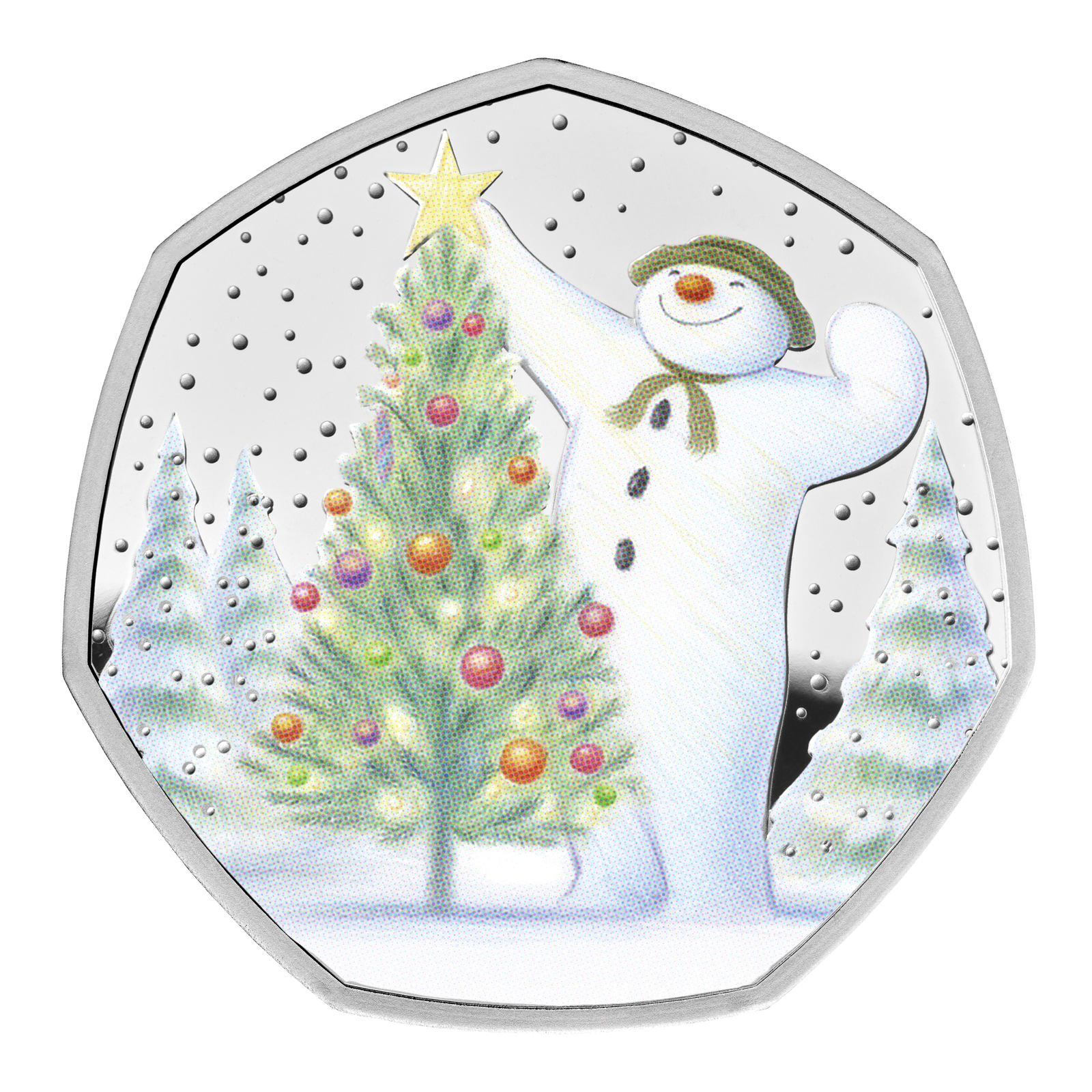 2024 50p The Snowman UK Silver Proof Coloured Coin