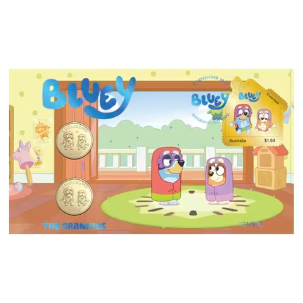 2024 Bluey Limited Edition 2-Coin and Minisheet Collection – The Grannies