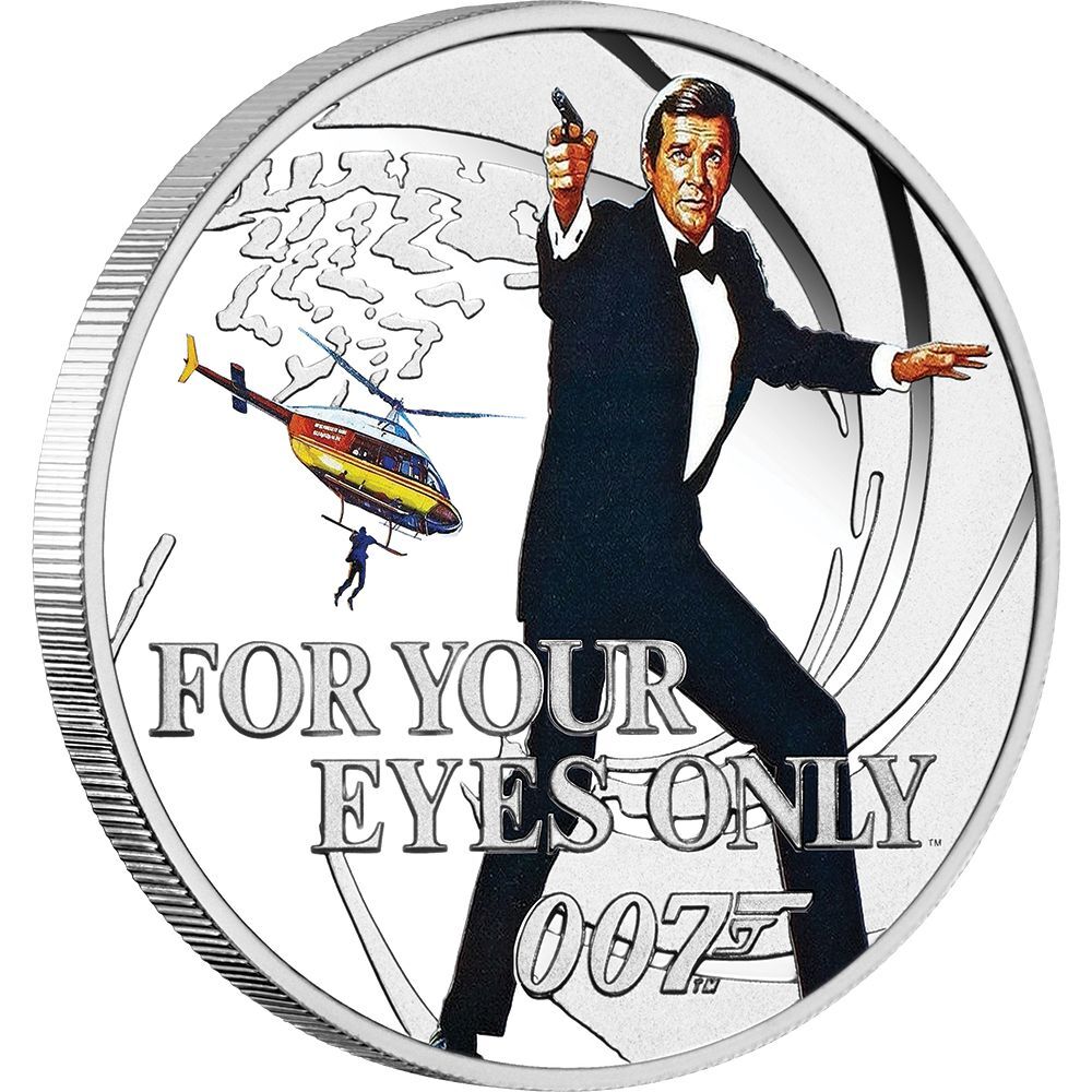 2024 James Bond Roger Moore Silver Proof 8 Coin Collection