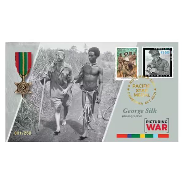 2024 Medal and Stamp Cover for George Silk