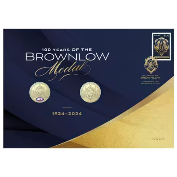 2024 100 Years of the Brownlow 2 Coin Limited-Edition PNC