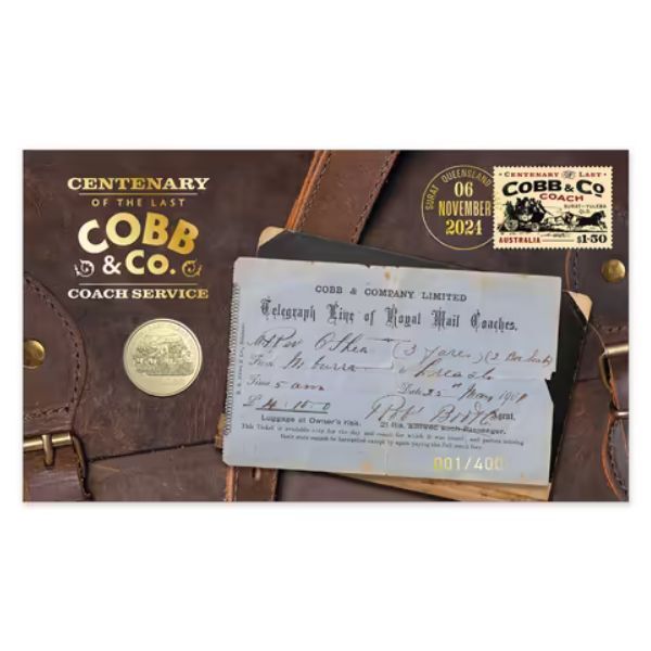 2024 100th Anniversary of the Last Cobb & Co Coach Service Limited-Edition Coin and Minisheet Collection