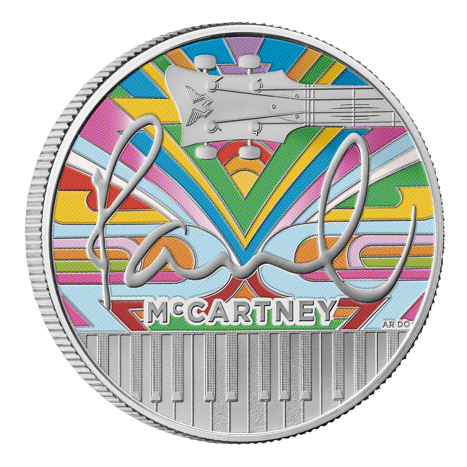 2024 Paul McCartney UK 1oz Silver Proof Colour Coin