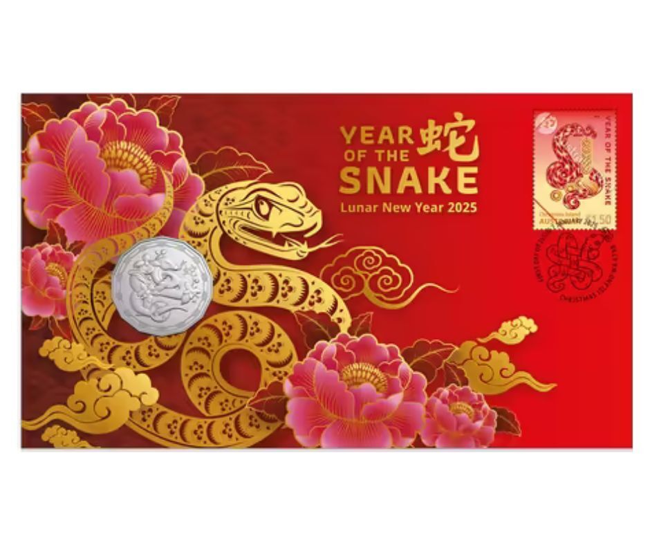  2025 Christmas Island Lunar New Year of the Snake PNC (RAM)