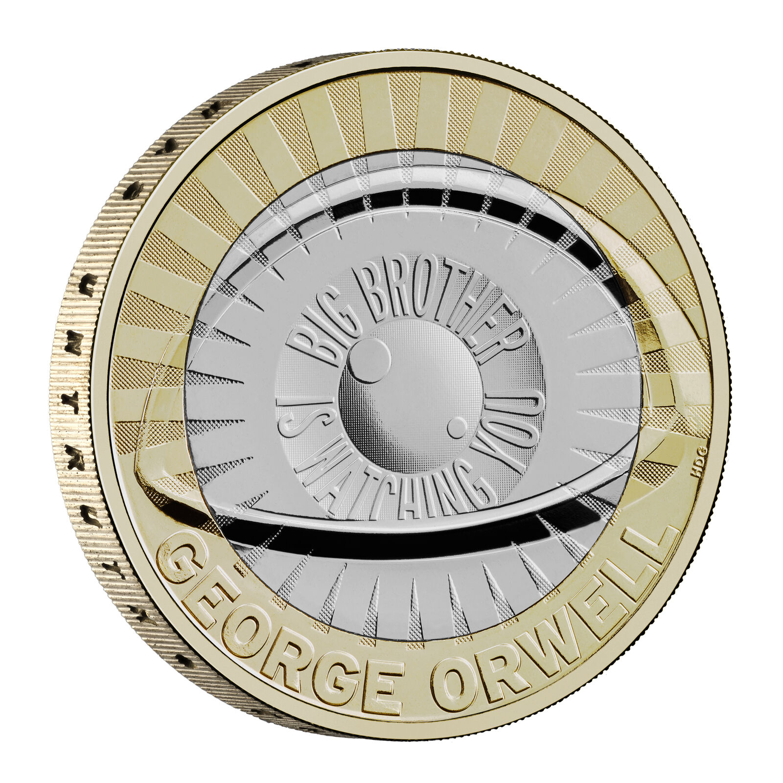 2025 £2 George Orwell UK Brilliant Uncirculated Coin