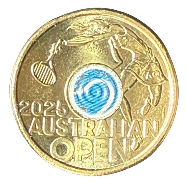 2025 $2 Australian Open Men's & Women's Tournaments Uncirculated Pair Of Coins in 2x2 Flips