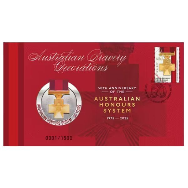 1975-2025 Australian Bravery Decorations 50th Anniversary of Australian Honours System PMC