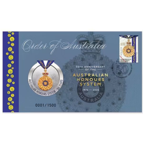 1975-2025 Order of Australia 50th Anniversary of Australian Honours System PMC