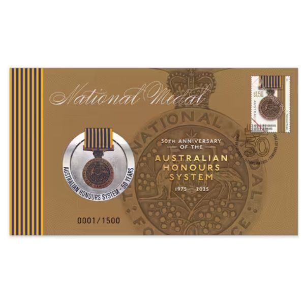 1975-2025 National Medal 50th Anniversary of Australian Honours System PMC