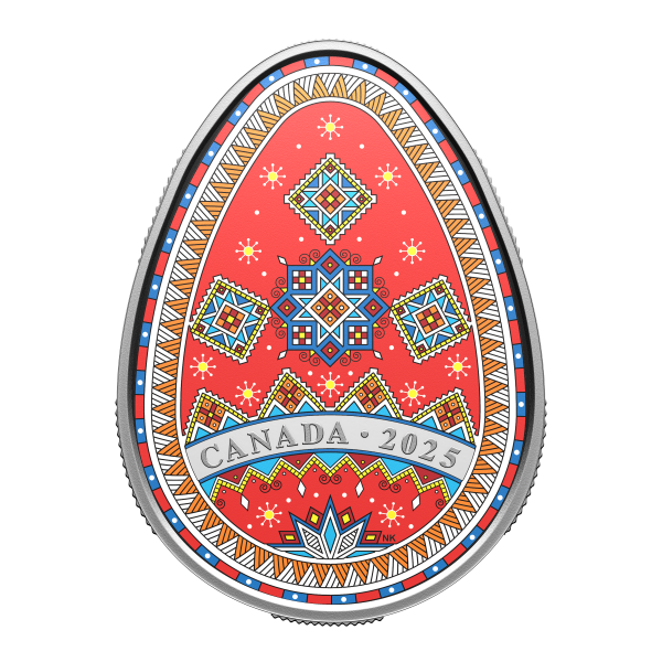 2025 $20 Pysanka 1 Oz Fine Silver Coin  