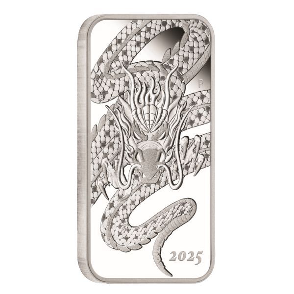 2025 $1 Dragon Rectangular 1oz Silver Proof Coin