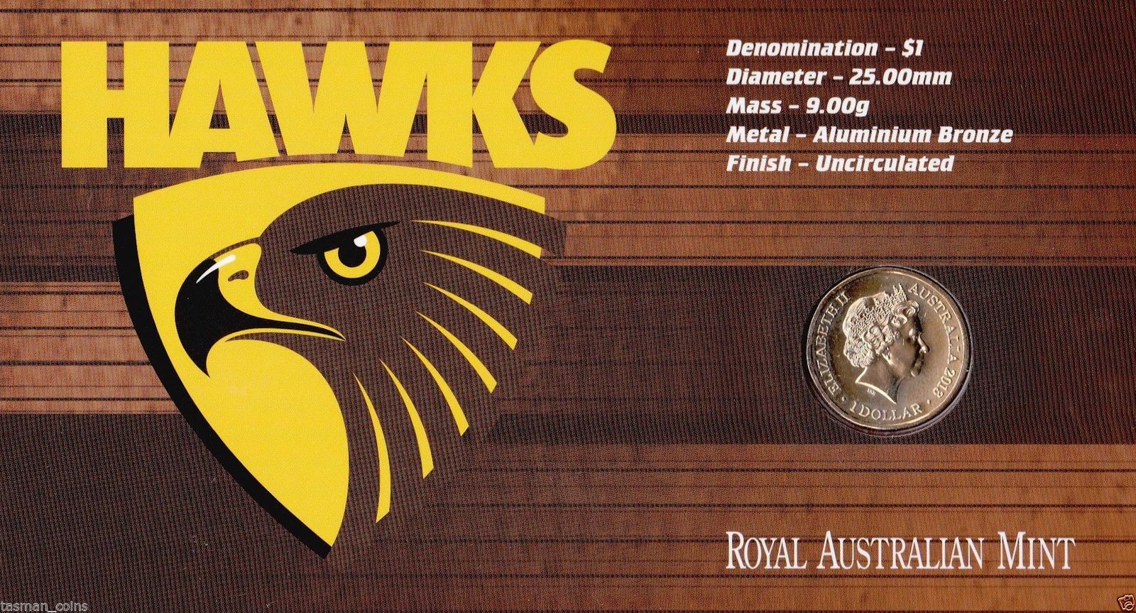 2013 $1 Hawthorn Hawks - AFL Premiers PNC