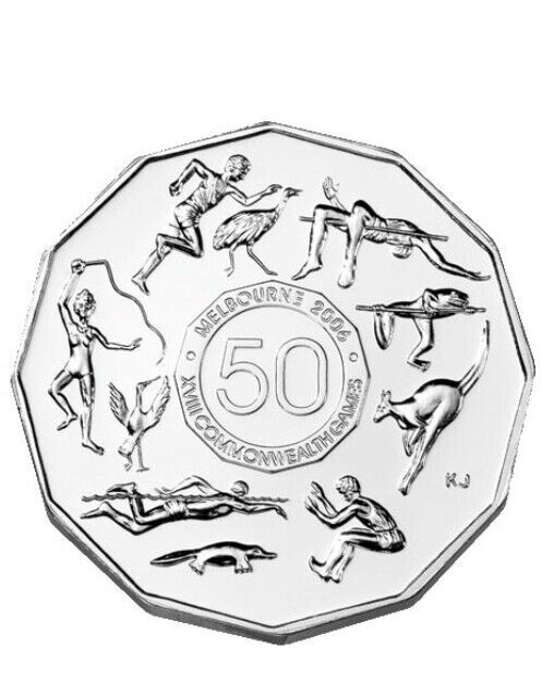 2006 50c Melbourne Commonwealth Games Secondary School Student Coin Design Competition Uncirculated