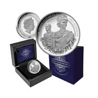 2022 $5 Tokelau QEII Accession 1oz Silver Proof Coin