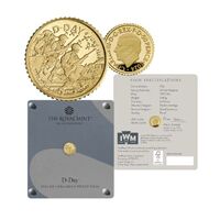 2024  D-Day UK 1/40oz Gold Proof Coin