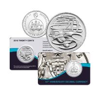 2016 20c Decimal Currency 50th Anniversary Cu-Ni Coin Pack Style 2