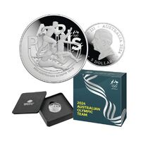2024 $5 Australian Olympic Team Fine Silver Proof Domed Coin