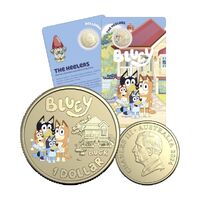 2024 $1 Heelers Dollarbucks Coloured Uncirculated Coin