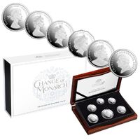 2024 Change of Monarch Fine Silver Proof 6 Coin Set 