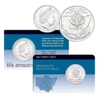2001 20c Centenary of Federation New South Wales Cu-Ni Coin Pack