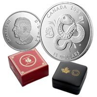 2025 Canada - $15  Lunar Year of the Snake Fine Silver Coin 