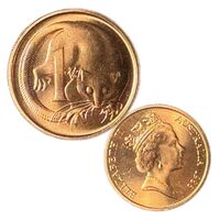 1986 1c Royal Australian Mint - Mint Set Year Only AUNC