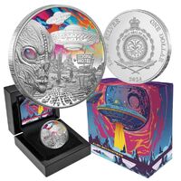 2024 $1 Alien Encounters 1oz Silver Proof Coin