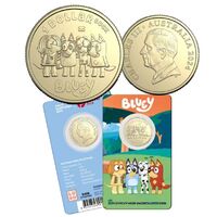 2024 $1 Bluey and Friends Privy Mark Coin in Card 