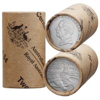 2024 20c King Charles III Circulated Non-Premium Coin Roll