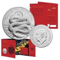 2025 £5 Lunar Year of the Snake UK Brilliant Uncirculated Coin