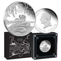 2025 Australian Lunar Series III Year of the Snake 1oz Silver Proof Coin